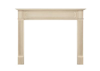 Pearl Mantels Transitional Styled Mantel Surround, 50 in., Hand-Chosen Grade A Wood and Wood Veneers, Unfinished
