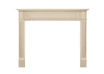 Pearl Mantels 50 in. Transitional Styled Mantel Surround, Hand-Chosen Grade A Wood and Wood Veneers, Unfinished