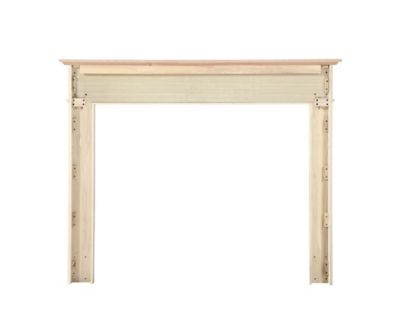 Image showing  50 in. Wooden Transitional Mantel Surround, Unfinished