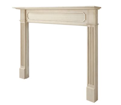 Image showing  50 in. Wooden Transitional Mantel Surround, Unfinished