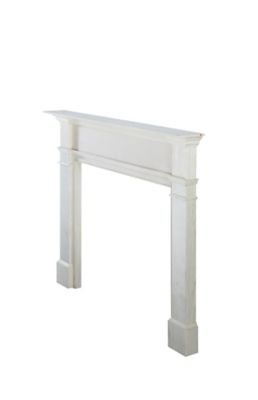 Image showing  Timeless Mantel Surround, 48 in., Hand-Chosen Grade A Wood and Wood Veneers, Unfinished