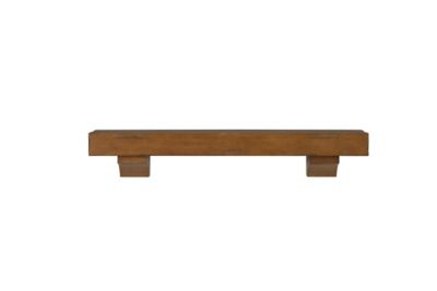 Pearl Mantels Hand-Distressed Hand-Finished Premium Pine Wood Fireplace Shelf Mantel, Brown, 60 in.