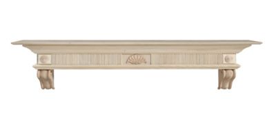 Pearl Mantels 60 in. x 9 in. Traditional Premium Wood Fireplace Shelf Mantel, Unfinished