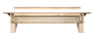Image showing  60 in. x 9 in. Traditional Premium Wood Fireplace Shelf Mantel, Unfinished