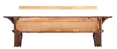 Image showing  72 in. x 9 in. Traditional Premium Wood Fireplace Shelf Mantel, Brown