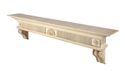 Image showing  72 in. x 9 in. Traditional Premium Wood Fireplace Shelf Mantel, Unfinished