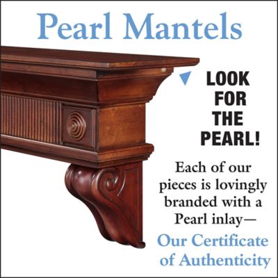 Image showing  60 in. x 9 in. Traditional Premium Wood Fireplace Shelf Mantel, Brown