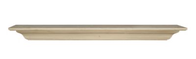 Pearl Mantels Traditional Premium Wood Fireplace Shelf Mantel, Unfinished, 10 in. x 5 in. x 60 in.