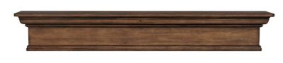 Pearl Mantels Transitional Premium Pine Wood Fireplace Shelf Mantel, Brown, 9 in. x 9 in. x 60 in.