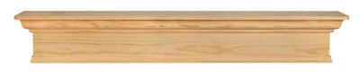 Pearl Mantels Transitional Premium Pine Wood Fireplace Shelf Mantel, Unfinished, 9 in. x 9 in. x 72 in.