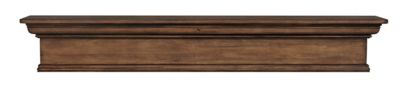 Pearl Mantels 72 in. x 9 in. x 9 in. Transitional Premium Pine Wood Fireplace Shelf Mantel, Brown