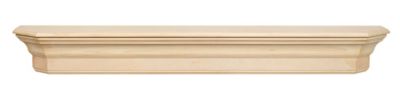 Pearl Mantels Traditional Premium Wood Fireplace Shelf Mantel, Unfinished, 8 in. x 6.5 in. x 72 in.