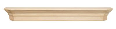 Pearl Mantels 72 in. x 8 in. x 6.5 in. Traditional Premium Wood Fireplace Shelf Mantel, Unfinished