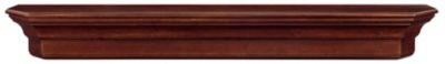 Pearl Mantels Traditional Premium Wood Fireplace Shelf Mantel, Brown, 8 in. x 6.5 in. x 72 in.