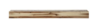 Pearl Mantels Beautiful Natural Acacia Wood Fireplace Shelf Mantel, Natural, 9 in. x 5 in., 72 in.
