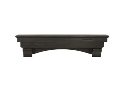 Pearl Mantels 48 in. Hand-Distressed Hand-Finished Premium Pine Wood Versatile Fireplace Shelf Mantel, Distressed Brown