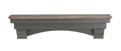 Pearl Mantels Unique Arched Fireplace Shelf Mantel with Chalk Wash Top, Versatile, 48 in.