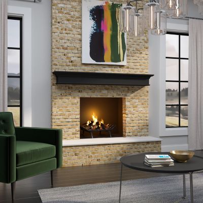 Image showing  72 in. Premium MDF Mantel Shelf, White