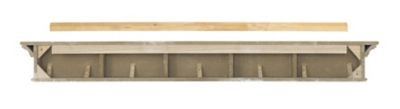 Image showing  72 in. Premium MDF Mantel Shelf, Black