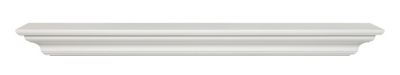 Pearl Mantels Clean Sophisticated Premium MDF Fireplace Shelf Mantel, White, 10 in. x 5 in., 60 in.