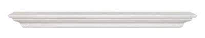 Pearl Mantels Clean Sophisticated Premium MDF Fireplace Shelf Mantel, White, 10 in. x 5 in., 72 in.