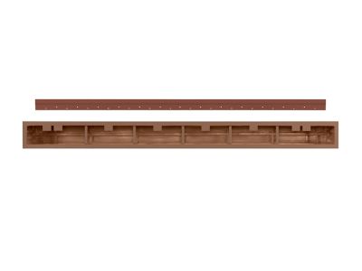 Image showing  48 in. Non-Combustible Indoor/Outdoor Fireplace Shelf Mantel