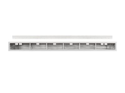 Image showing  48 in. Non-Combustible Indoor/Outdoor Fireplace Shelf Mantel, White