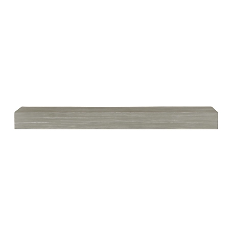 Pearl Mantels Non-Combustible Fireplace Shelf Mantel, Gray, 9 in. x 5 in., 72 in., Indoor/Outdoor