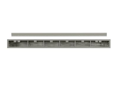 Image showing  72 in. Non-Combustible Indoor/Outdoor Fireplace Shelf Mantel, Gray
