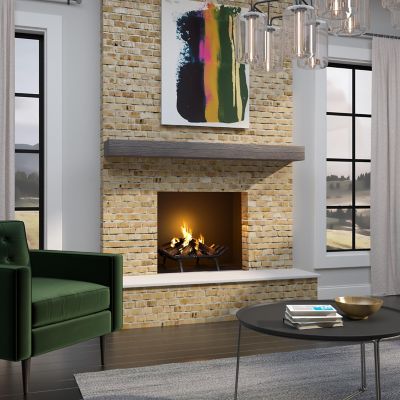 Image showing  Non-Combustible Fireplace Shelf Mantel, 9 in. x 5 in., 72 in., Indoor/Outdoor