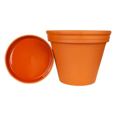 Image showing 8 th Border Concepts 1.74 lb. Terra Cotta Planter, 12 in.
