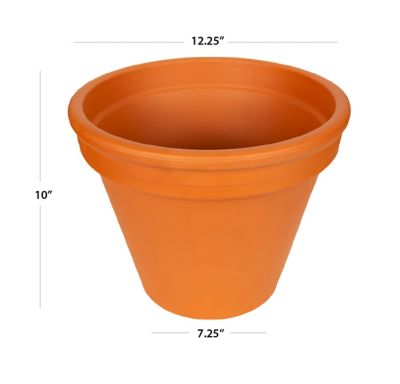 Image showing 9 th Border Concepts 1.74 lb. Terra Cotta Planter, 12 in.