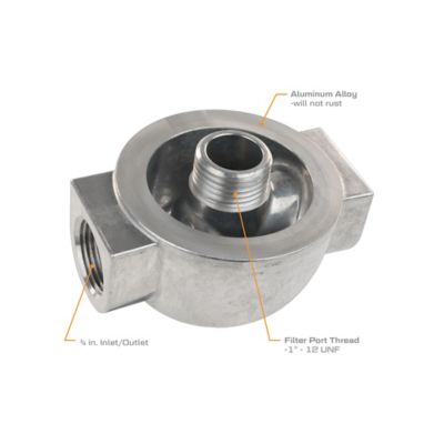 Image showing  Cast Aluminum Filter Adapter, 3/4 in. NPT, 18 GPM