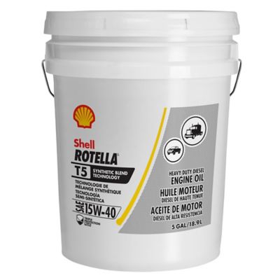 Shell Rotella 5 gal. T5 Synthetic 15W40 Motor Oil