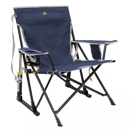 GCI Outdoor Kickback Rocking Chair Indigo Heather Camp Chairs