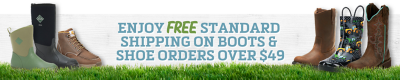 Free Shipping on Boots & Shoes Orders over 49