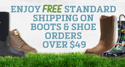 Free Shipping on Boots & Shoes Orders over 49