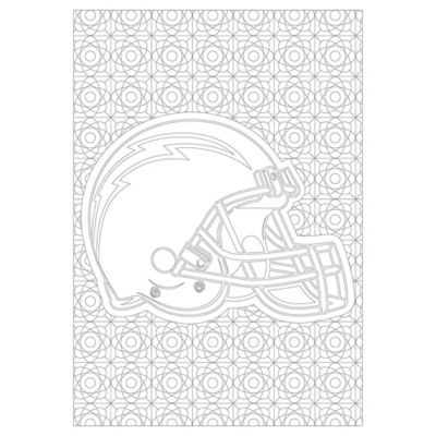 Image showing  NFL Adult Coloring Book, Los Angeles Chargers, 9781946776280