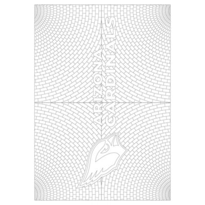 Image showing  NFL Adult Coloring Book, Arizona Cardinals, 9781946776273