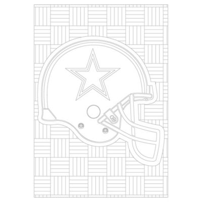 Image showing 5 th In the Sports Zone NFL Adult Coloring Book, Dallas Cowboys, 9781946776204