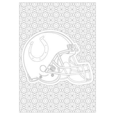 Image showing  NFL Adult Coloring Book, Indianapolis Colts, 9781946776099