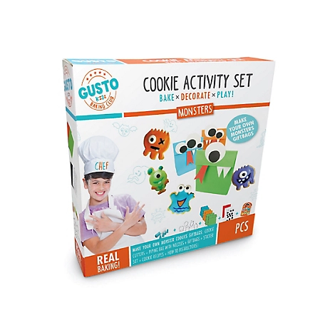 Gusto Monsters Cookie Activity Set - Bake, Decorate, Play, GD 18003