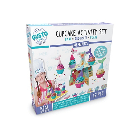 Gusto Mermaids Cupcake Activity Set - Bake, Decorate, Play, GD 18001