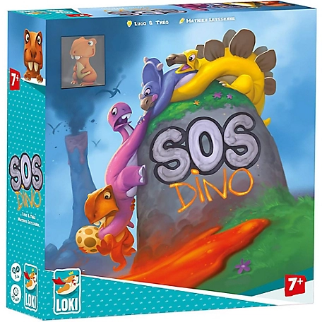 Loki SOS Dino- Childrens Tile Placement Dinosaur Board Game, 51474