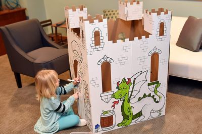 Image showing  Fairy Tale Castle Cardboard Playhouse