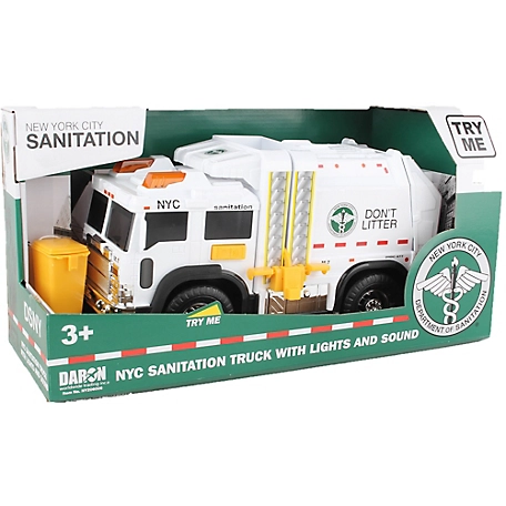 Daron New York City Department of Sanitation Garbage Truck with Lights & Sound, NY206006