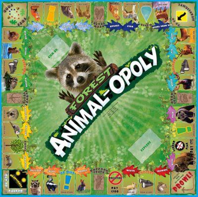 Image showing  Forest Animal-Opoly Board Game, 2-6 Players, For Ages 8+