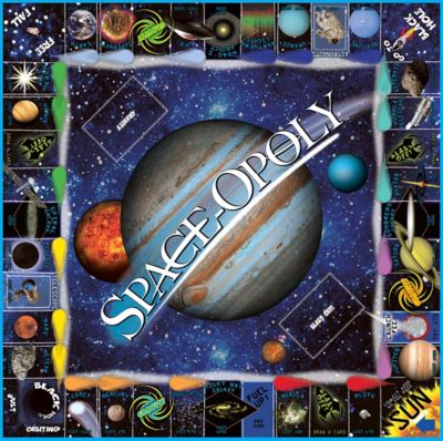 Image showing 2 th Late For the Sky Space-Opoly Board Game, 2-6 Players, For Ages 8+