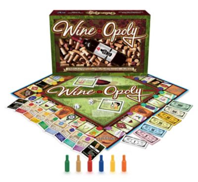 Late For the Sky Wine-Opoly Board Game, 2-6 Players, For Ages 8+