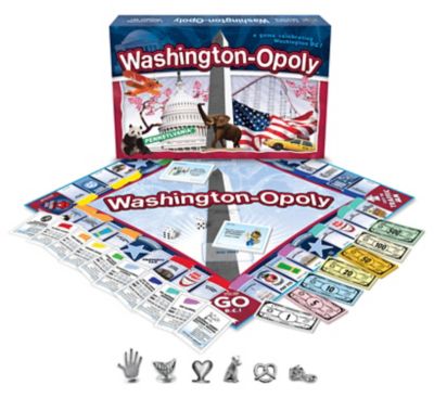 Late For the Sky Washington DC-Opoly Board Game, 2-6 Players, For Ages 8+